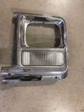 Load image into Gallery viewer, Used 79-80 Chevy Silverado Metal Chrome Rectangle Headlight Bezel Pair with mounting brackets