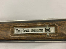 Load image into Gallery viewer, Good Used 73-80 Original GM Chevy Custom deluxe Metal Woodgrain Dash Plate with AC