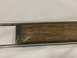 Good Used 73-80 Original GM Chevy Custom deluxe Metal Woodgrain Dash Plate with AC