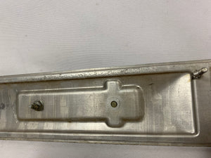 Good Used 73-80 Original GM GMC Sierra Grande Metal Woodgrain Dash Plate with AC