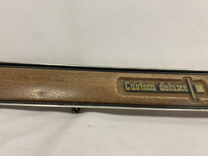 Good Used NO AC 73-80 Original GM Chevy Custom deluxe Metal Woodgrain Dash Plate (early)