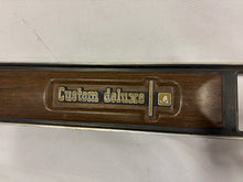 Load image into Gallery viewer, Good Used 73-80 Original GM Chevy Custom deluxe Metal Woodgrain Dash Plate with AC