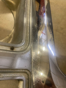 Used 79-80 Chevy C10 Metal Chrome Headlight Bezel Pair for Round Headlights