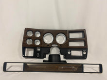 Load image into Gallery viewer, NEW 1973-1974 Dash Bezel with chrome, Wood grain set