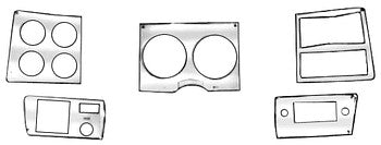 78-80 Dash Bezel Covers